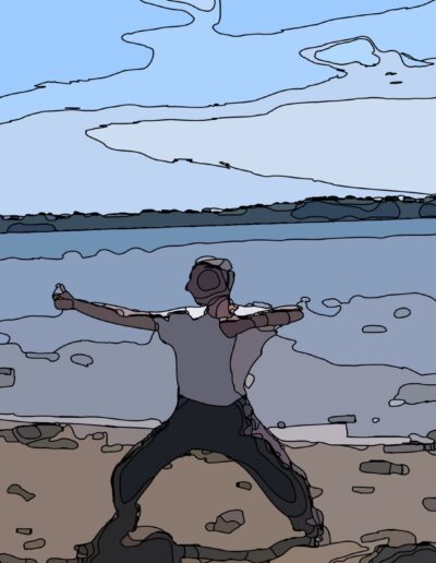 Pose de qi gong à Vannes